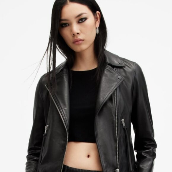 All Saints Jackets & Blazers - ALLSAINTS LEATHER BIKER JACKET